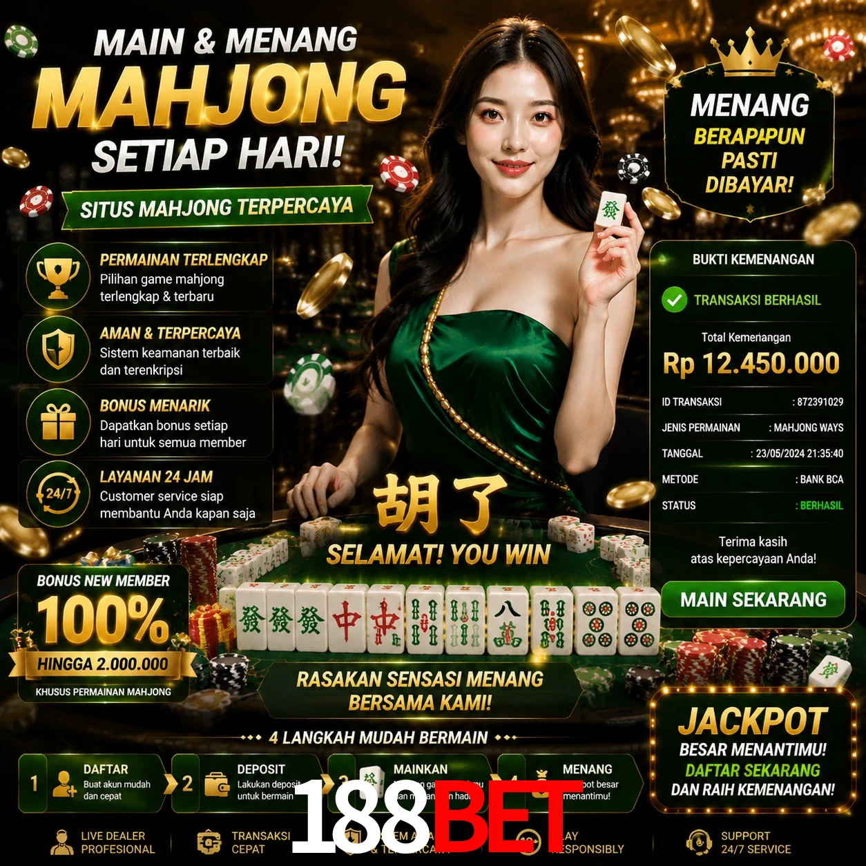 Ganhar e sacar na 188bet